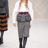 Burberry Prorsum Fall 2012 Grey Suede Heeled LaceUp Ankle Boots  in Gray - Lyst