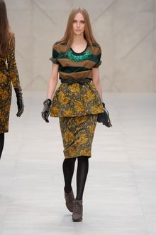 Burberry Prorsum Fall 2012 Brown Pointy Heeled Lace-Up Ankle Boots  - Lyst