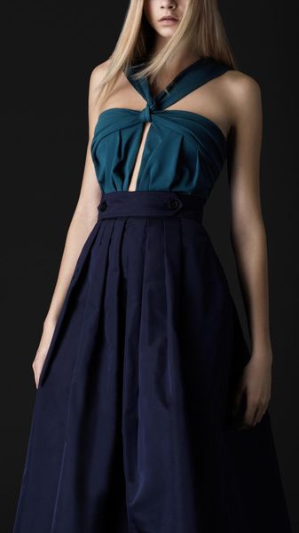 Burberry Prorsum Crossover Front Knot Top - Lyst