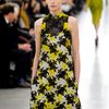Erdem Fall 2012 Floral Lace Embroidered Aline Dress in Yellow - Lyst