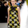 Erdem Fall 2012 Floral Lace Embroidered Aline Dress in Yellow - Lyst