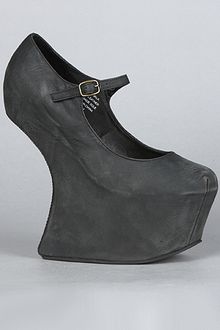 Jeffrey Campbell The Night Walk Shoe in Distressed Black - Lyst