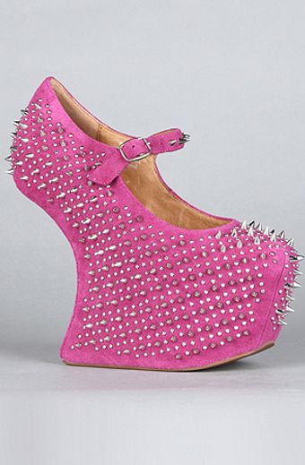 Jeffrey Campbell The Prickly Shoe in Fuchsia Suede - Lyst