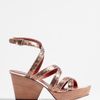Marc By Marc Jacobs Glitter Straps Wedge Sandal in Gold (pink) - Lyst
