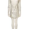 Topshop Sequin Long Sleeve Dress By Dress Up in Silver (cream) - Lyst