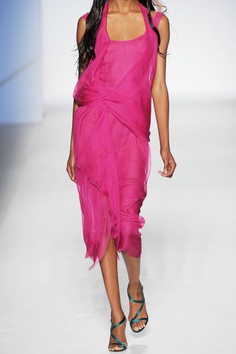  Draped Silk-chiffon Dress 