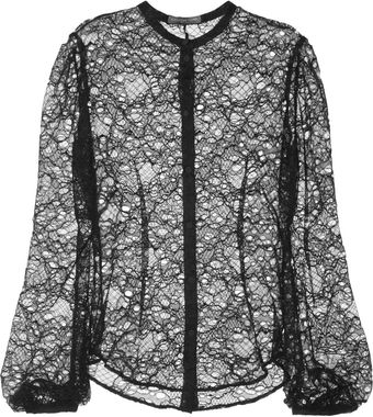 Alexander McQueen Lace Blouse - Lyst