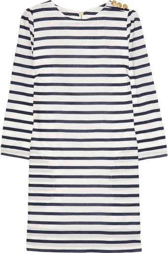Aubin & Wills Swarthmore Striped Cotton-Poplin Mini Dress - Lyst