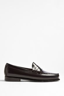 Bass Weejuns Black Leather Larson Loafers - Lyst