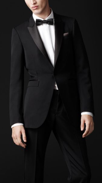 Burberry Prorsum Satin Lapel Dinner Jacket - Lyst