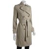 Calvin Klein Tan Brushed Cotton Blend Double Breasted Trench in Beige (tan) - Lyst