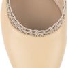 Chloé Crochet and Beadtrimmed Leather Ballet Flats in Beige (nude) - Lyst