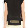 Hakaan Waris DoubleLayered SilkGeorgette Top in Black - Lyst