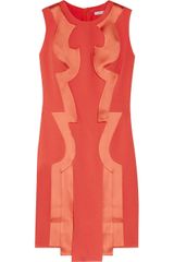 Hakaan Arussi Satin-trimmed Crepe Dress