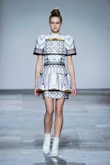 Mary Katrantzou Fall 2012 White High Heel Ankle Boots - Lyst