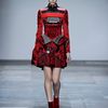 Mary Katrantzou Fall 2012 Typewriter Print Peplum Dress in Red - Lyst