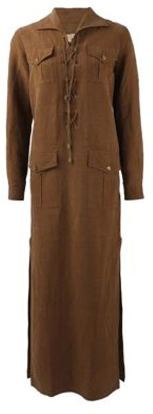 Michael Kors Dress in Brown (impala) - Lyst
