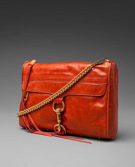 Rebecca Minkoff Mac in Orange (bright orange) - Lyst