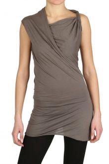 Rick Owens Heavy Viscose Cotton Jersey Top - Lyst