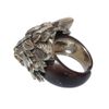 Roberto Cavalli Fox and Swarovski Ring in Silver - Lyst