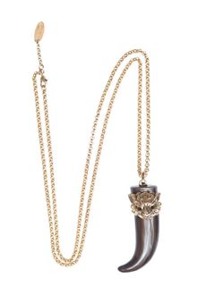 Roberto Cavalli Parrot and Horn Necklace - Lyst