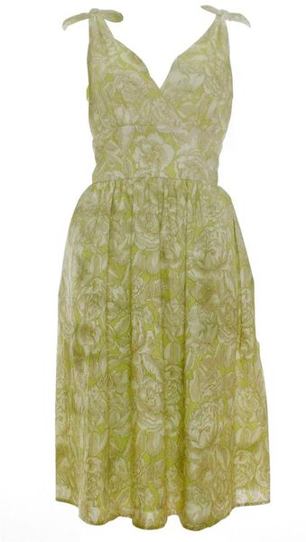 Sara Berman Sadie Mae Prom Dress  Lime Floral in Green (floral) - Lyst