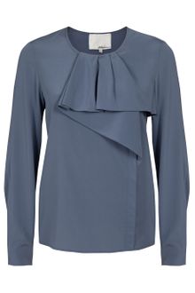 3.1 Phillip Lim Draped Bib Blouse - Lyst