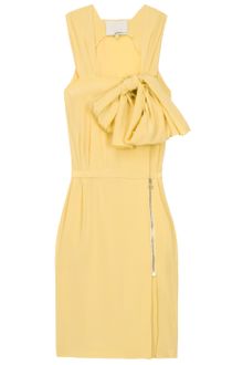 3.1 Phillip Lim Silk Crepe De Chine Overlap Dress - Lyst