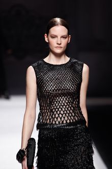 Alberta Ferretti Fall 2012 Woven Tank  - Lyst