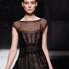 Alberta Ferretti Fall 2012 Ruffle Detail Lace Evening Gown  in Black - Lyst