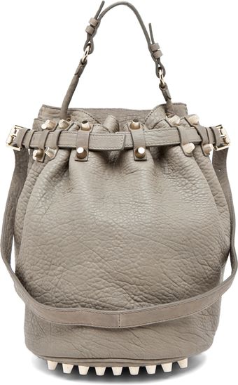Alexander Wang Diego Bucket Bag in Granite - Lyst