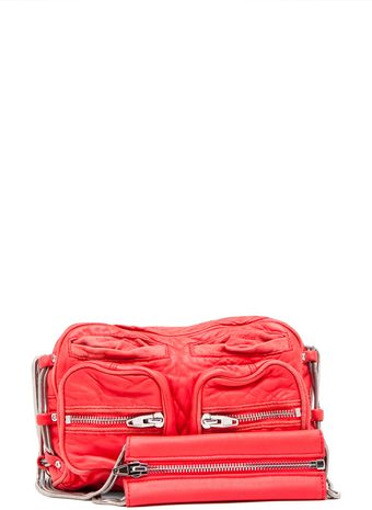  Brenda Zip Chain Bag in Persimmon 
