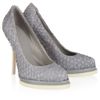 Alexander Wang Aida Perch Pumps in Blue (white) - Lyst