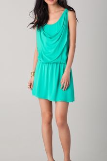 Alice + Olivia Goldie Drop Waist Blouson Dress - Lyst