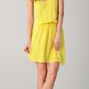Alice + Olivia Lila Y Back Dress in Yellow - Lyst