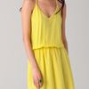 Alice + Olivia Lila Y Back Dress in Yellow - Lyst