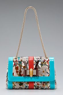 Christian Louboutin Sweet Charity Python Bag - Lyst