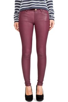 Current/Elliott Leather Pant in Fig - Lyst