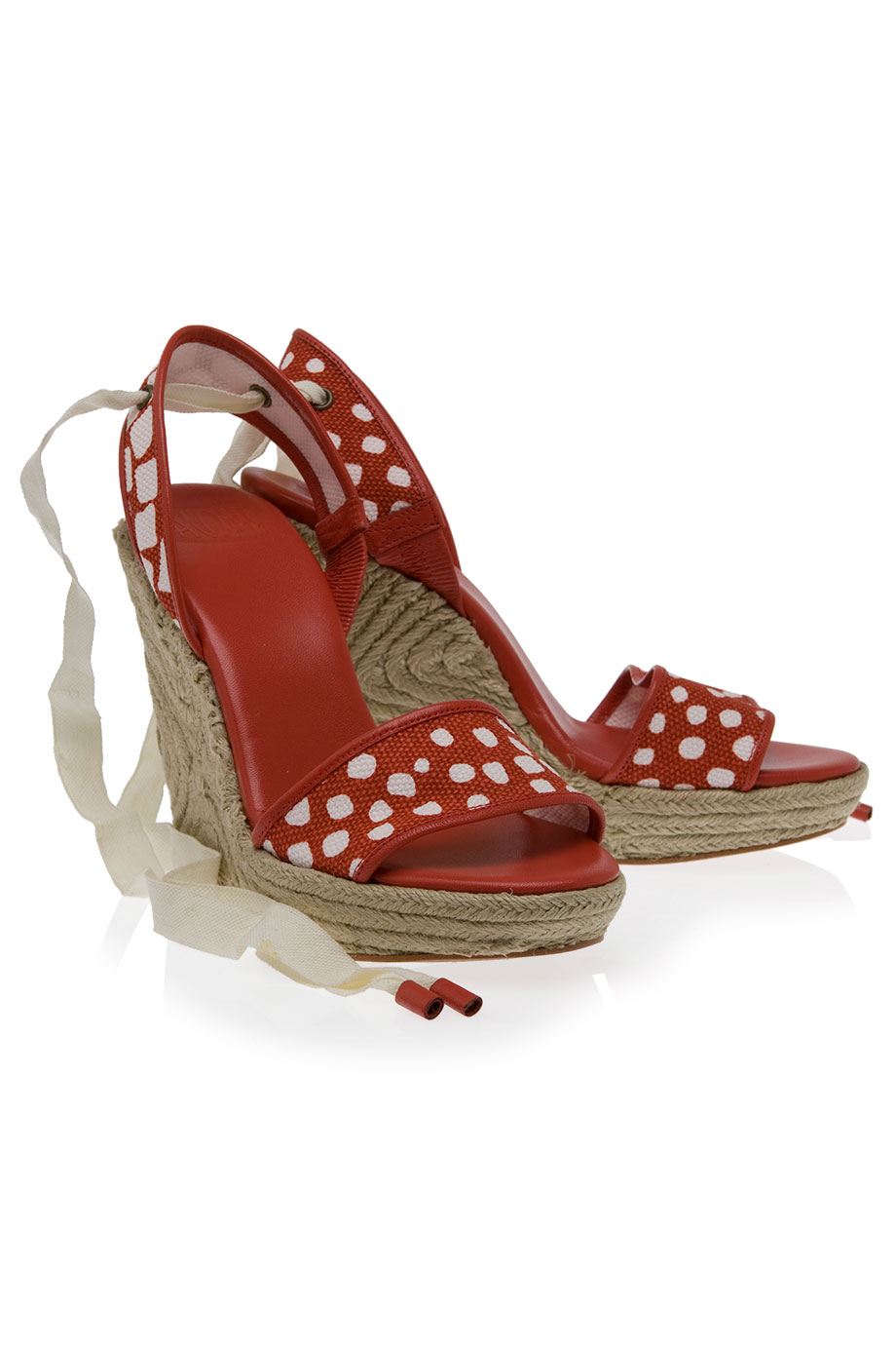 Shoeniverse: Big Sale Friday - DVF 1974 Red Persephone Rope Wedges