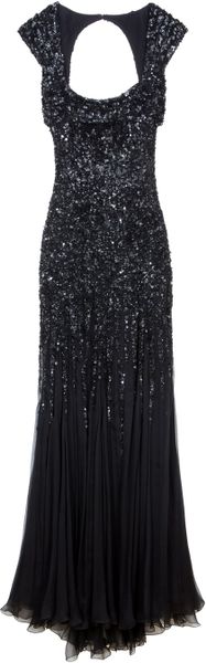 Elie Saab Backless Sequin Gown - Lyst