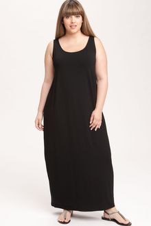 Eileen Fisher Scoop Neck Maxi Dress - Lyst