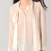 Equipment Meredyth Contrast Blouse in Beige - Lyst