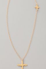 Gorjana Cross Over Long Necklace