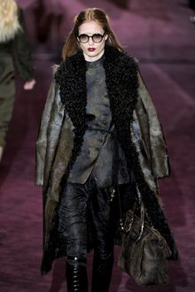 Gucci Fall 2012 Asymmetrical Floral Print Jacket In Navy Blue With Button Closure  - Lyst