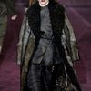 Gucci Fall 2012 Asymmetrical Floral Print Jacket In Navy Blue With Button Closure  in Blue - Lyst