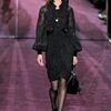 Gucci Fall 2012 Black Formal Dress with PreRaphaelite Sleeves and Ruffled Bodice in Black - Lyst