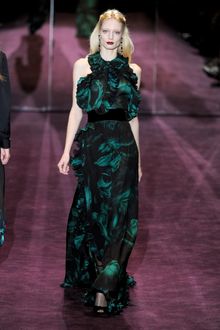 Gucci Fall 2012 Ruffle Trimmed Evening Gown  - Lyst