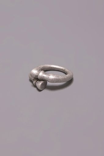  Horse Hoof Ring - White Gold 