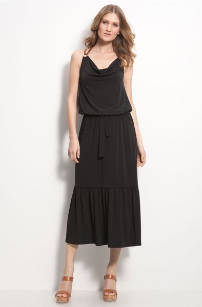 Michael Michael Kors Ring Strap Maxi Dress in Black