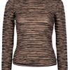 Missoni Olga Roll Neck Jumper in Brown - Lyst